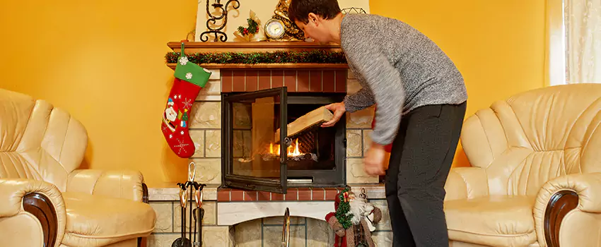 Rusted Metal Fireplace Restoration in Port St. Lucie, Florida
