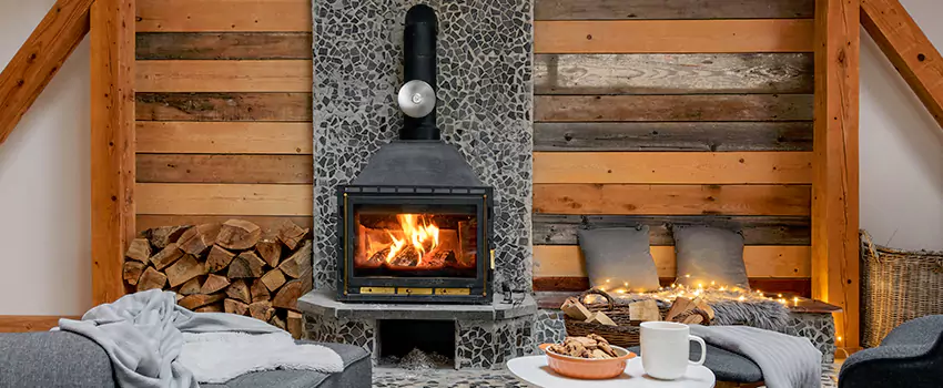 Thelin Hearth Products Direct Vent Gas Stove Fireplace Inspection in Port St. Lucie, Florida
